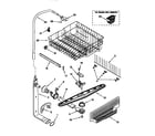 Kenmore 66515838792 upper dishrack and water feed diagram