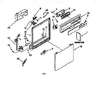 Kenmore 66515891792 frame and console diagram