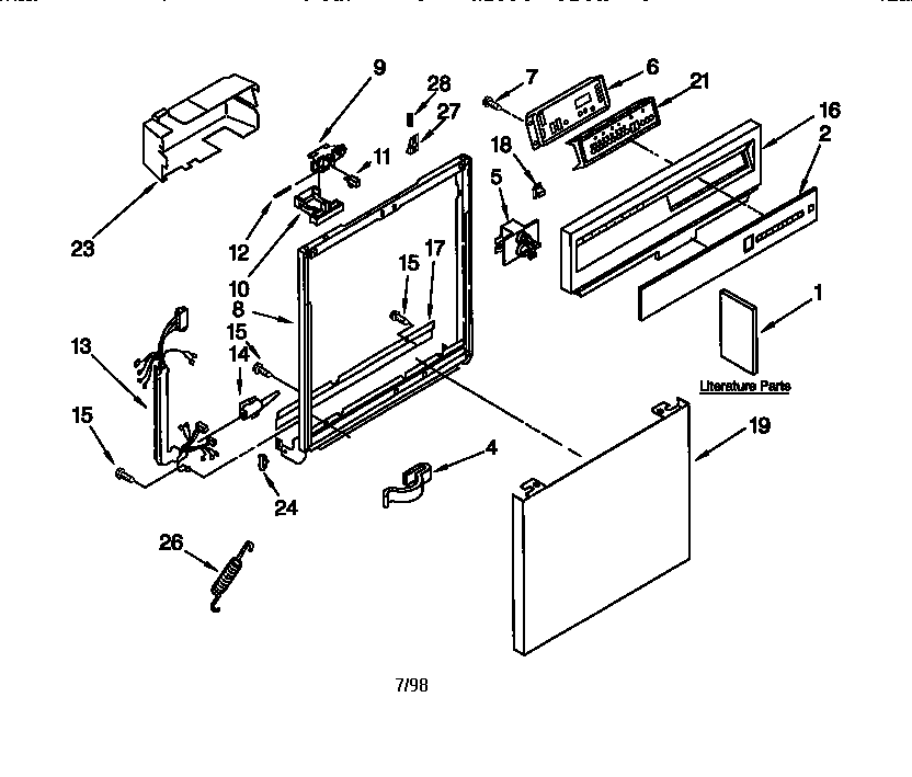 Frame and console