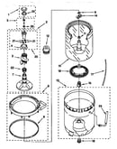 Agitator basket and tub