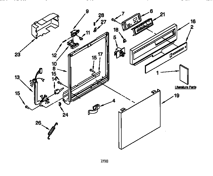 Frame and console