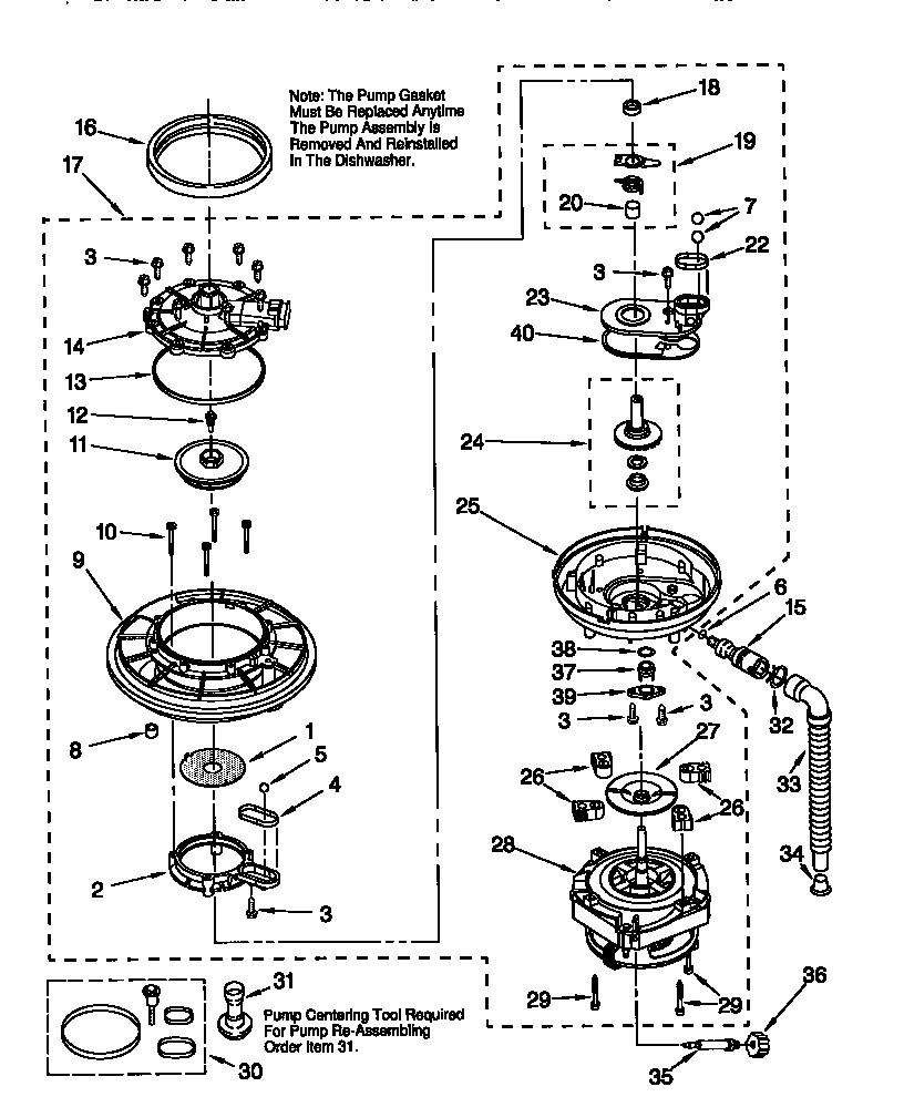 Pump and motor
