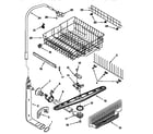 Kenmore 66515895792 upper dishrack and water feed diagram