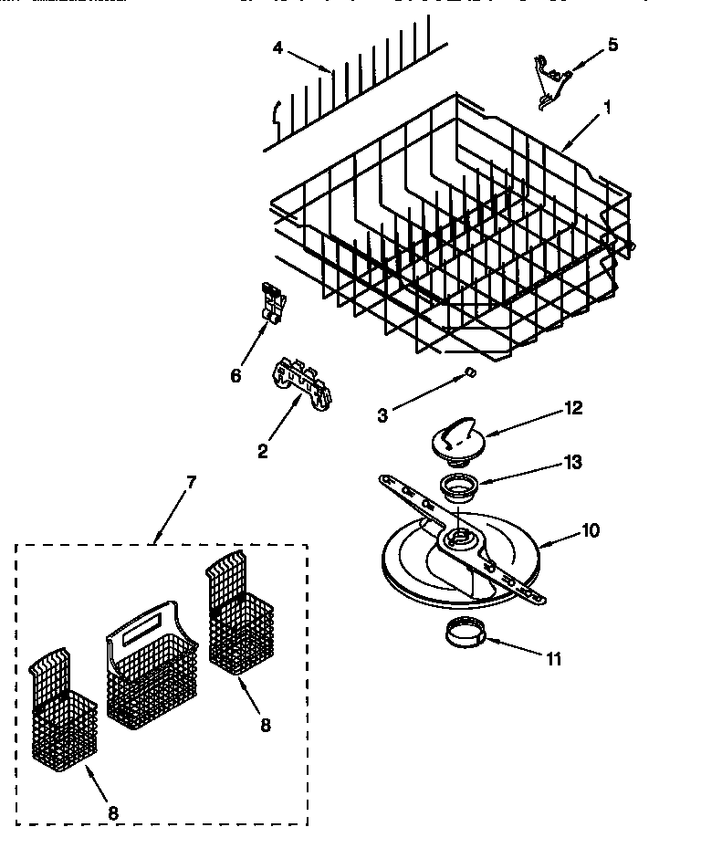 Lower dishrack
