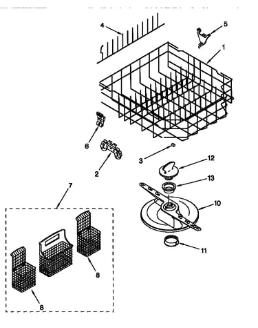 Lower dishrack