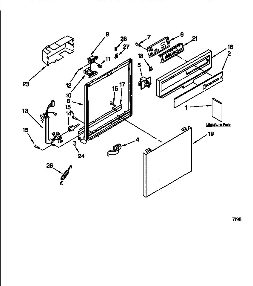 Frame and console