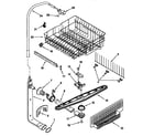 Kenmore 66517839791 upper dishrack and water feed diagram