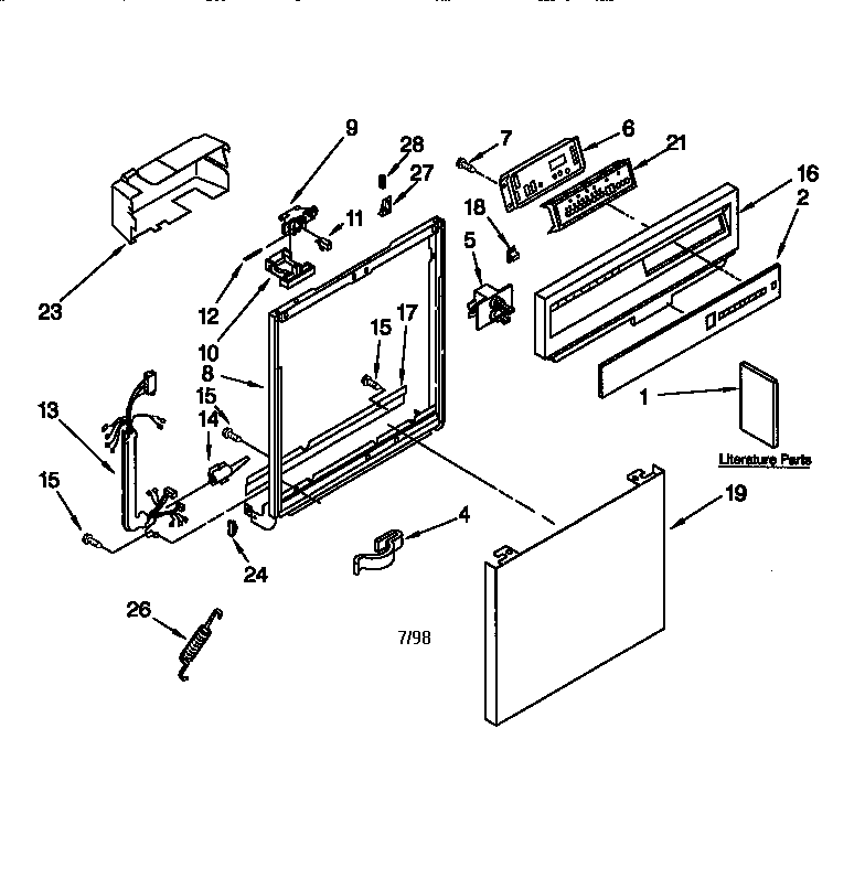 Frame and console