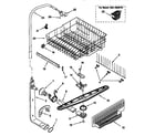 Kenmore 66516835791 upper dishrack and water feed diagram
