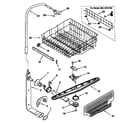 Kenmore 66516791792 upper dishrack and water feed diagram