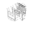 Whirlpool SF303PEGQ1 door diagram