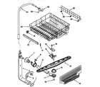 Kenmore 665773812 upper dishrack and water feed diagram