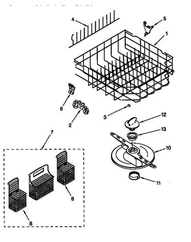 Lower dishrack