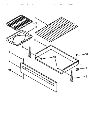 Drawer and broiler