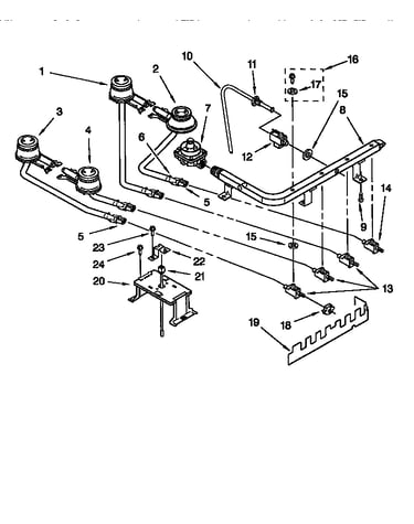 Manifold and burner