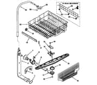 Kenmore 66517698792 upper dishrack and water feed diagram