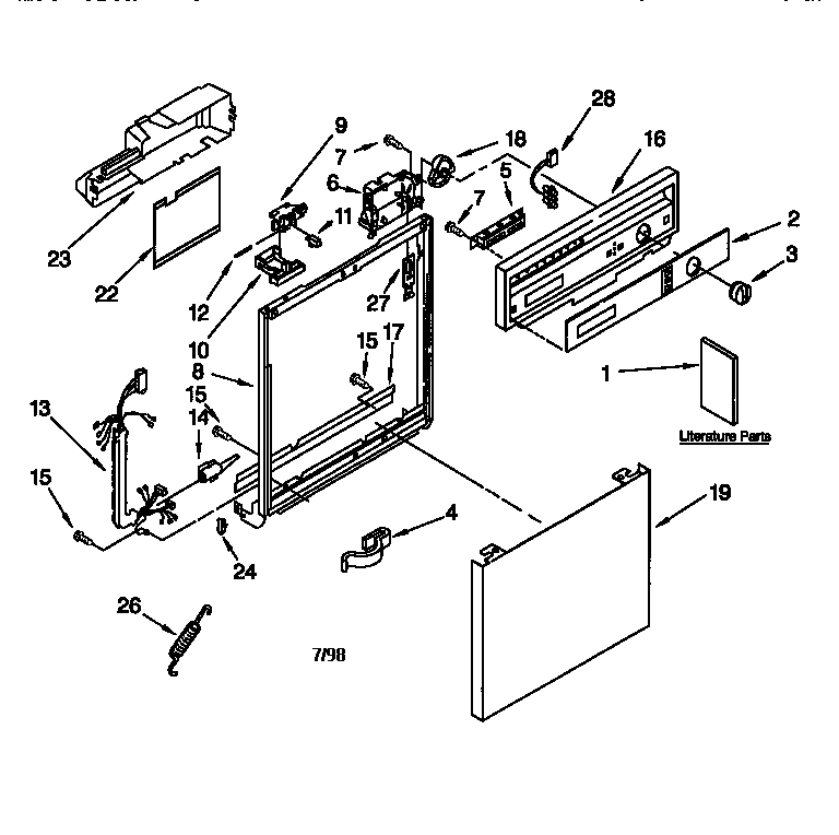 Frame and console