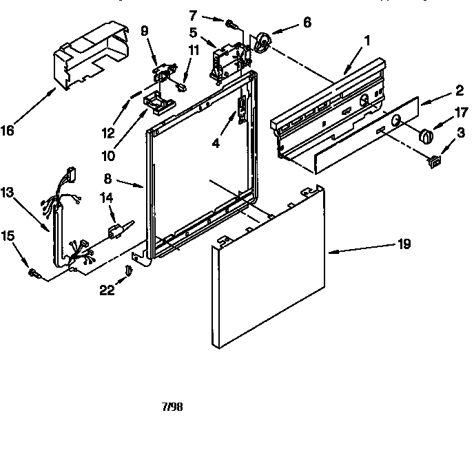 Frame and console