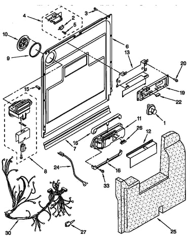 Door and latch