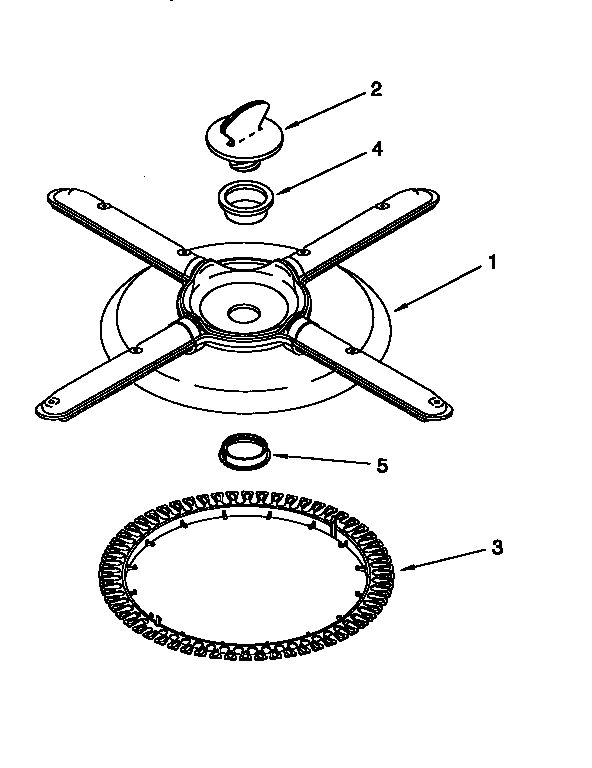 Lower washarm and strainer