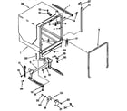 KitchenAid KUDV24SEAL4 tub and frame diagram