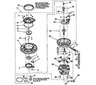KitchenAid KUDV24SEWH4 pump and motor diagram