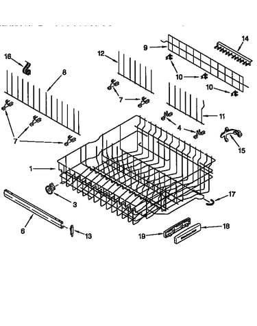 Upper rack and track
