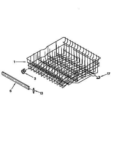 Upper rack and track