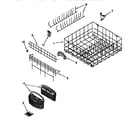 KitchenAid KUDS24SEBL4 lower rack diagram