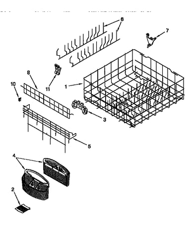 Lower rack