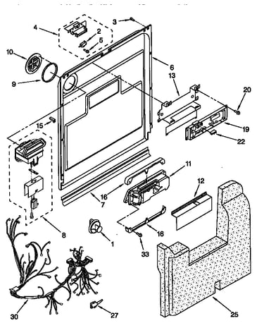 Door and latch