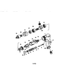 Pneumatic 3/8" pistol grip drill