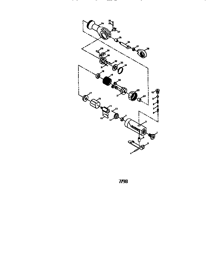 PNEUMATIC 1/4" RATCHET WRENCH