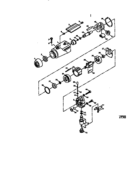 Pneumatic 3/8" impact wrench