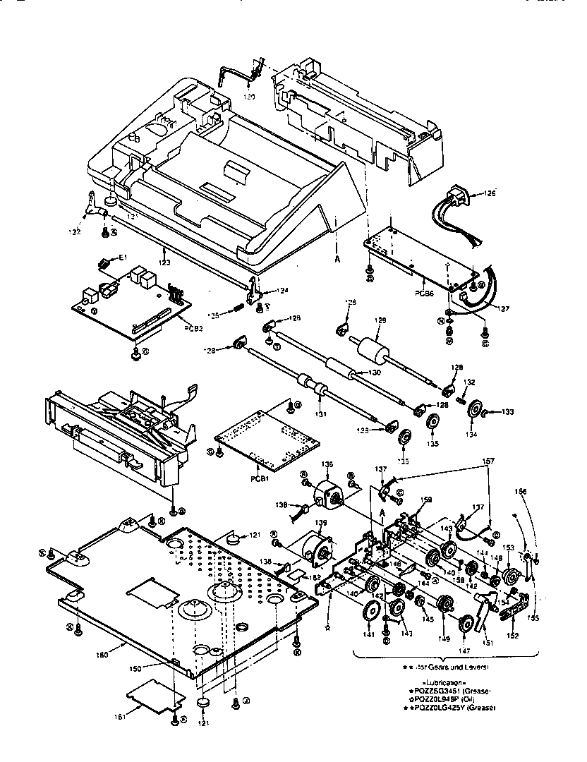 Lower body section (all models)