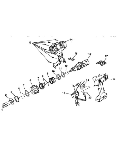 Motor and housing assembly