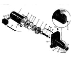 Kenmore 390250254 motor and pump assembly diagram