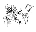 Craftsman 358351242 handle assembly diagram