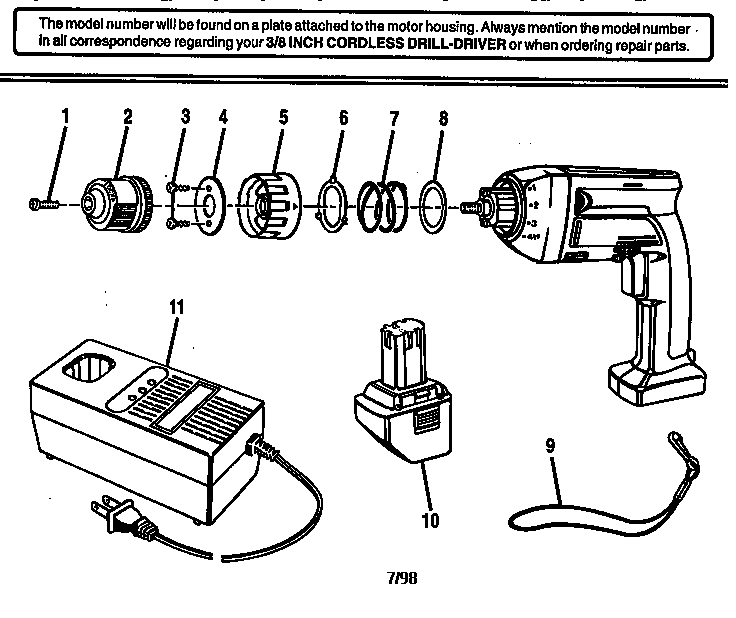 3/8 inch cordless drill-driver