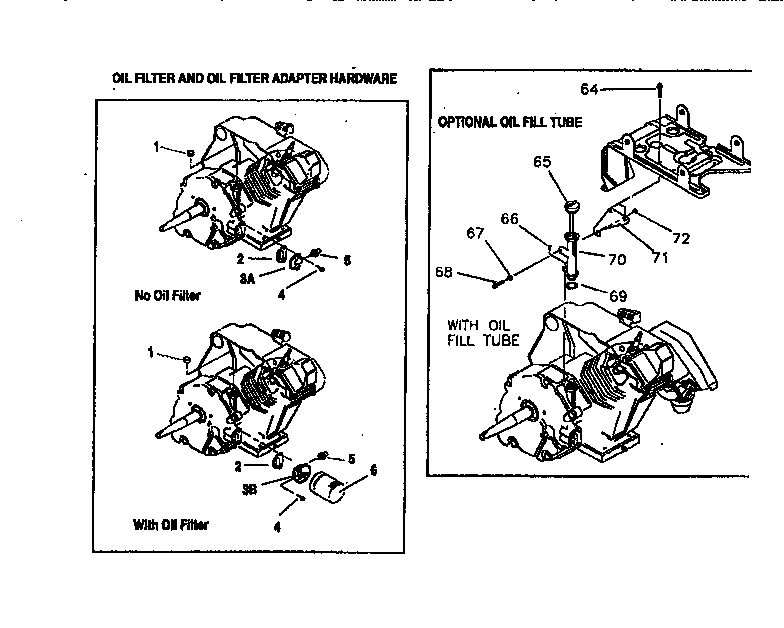 OIL FILL TUBE AND OIL FILTER