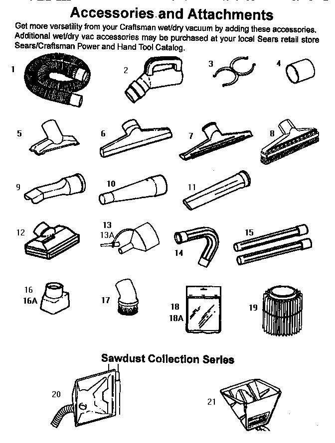 ACCESSORIES AND ATTACHMENTS