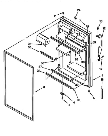 Refrigerator door