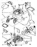 Upper/lower body/motor/cord reel