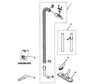 Kenmore 11628075890 hose and attachment diagram