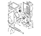Kenmore 11088762791 dryer cabinet, motor diagram