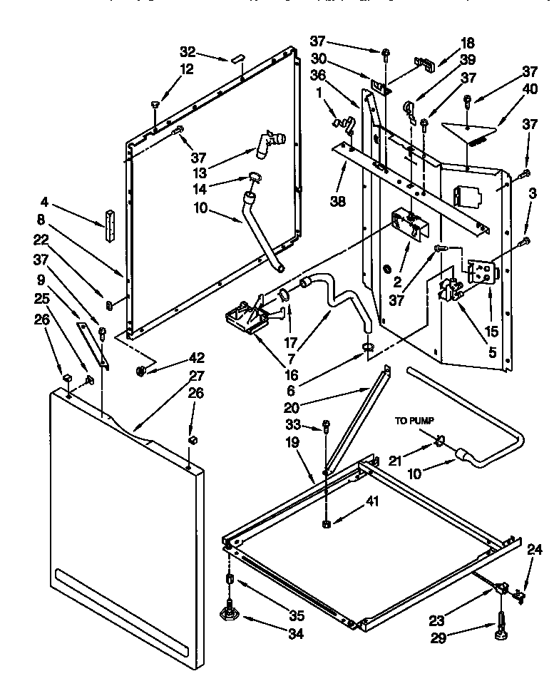 Washer cabinet