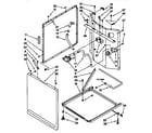 Kenmore 11098762791 washer cabinet diagram