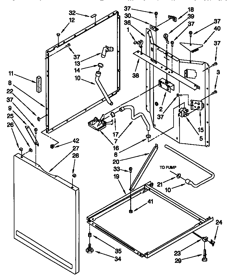 Washer cabinet