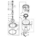 Kenmore 11098764791 agitator, basket tub diagram
