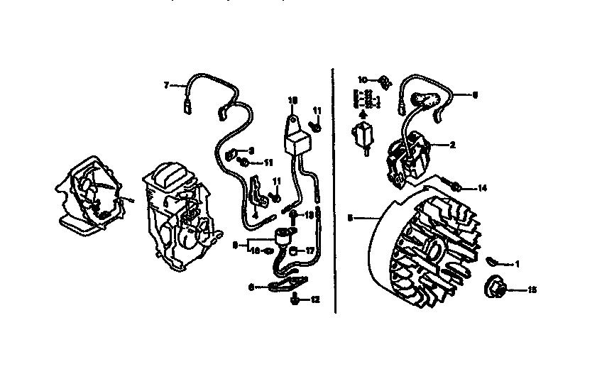 FLYWHEEL AND IGNITION COIL